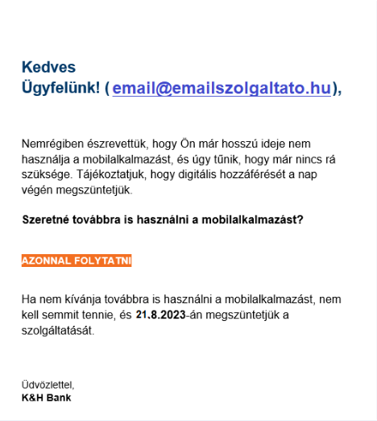 adathalász üzenet