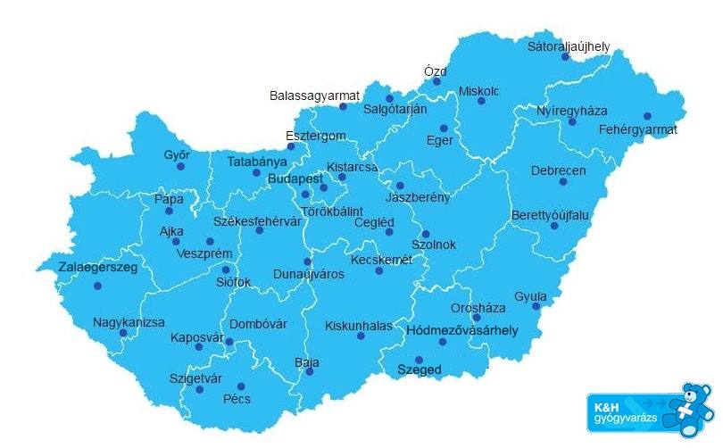 K&H Gyógyvarázs intézmények 2016