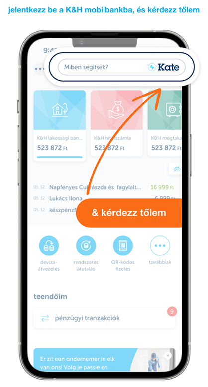 Kate ikonja a mobilbankban